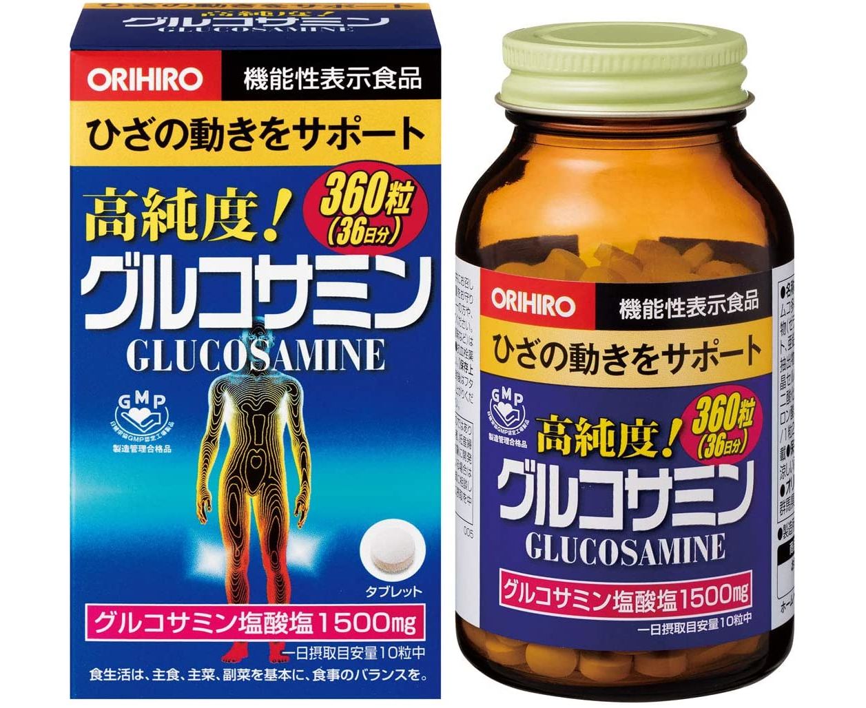 Купить таблетки хондроитин для суставов. Orihiro Glucosamine 1500. Глюкозамин Orihiro 360 штук. Орихиро глюкозамин и хондроитин. Японские Orihiro глюкозамин 360.
