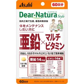 Цинк, витамины и минералы для мужчин и женщин Asahi Dear-Natura Style Multivitamin