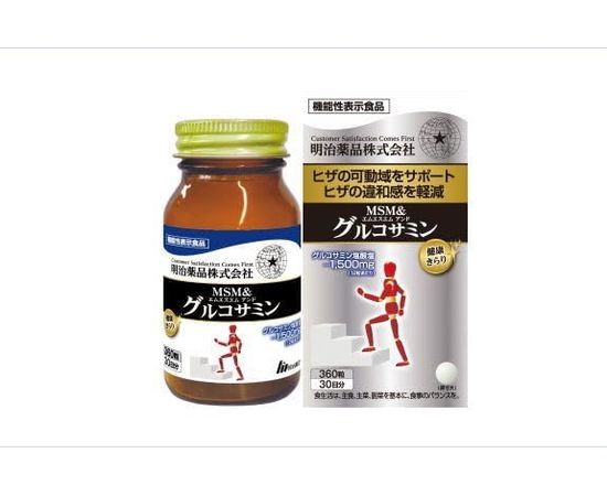 Глюкозамин и МСМ для суставов, мышц и связок Meiji Pharmaceutical