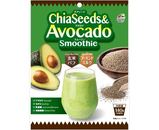 Смузи-желе для здорового питания (ЖКТ) с авокадо и миндалем UNIMAT RIKEN