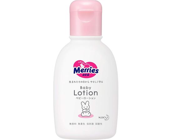 Увлажняющий лосьон для ухода за нежной кожей малышей KAO Merries Baby Lotion