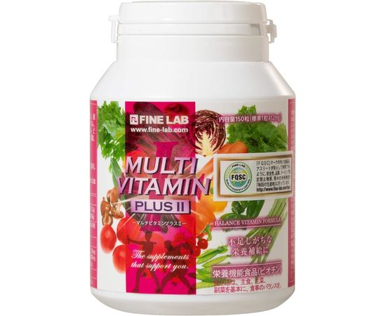 Мультивитамины plus II c элеуторококком для поддержания иммунитета, FINE LAB