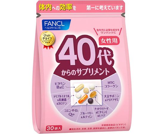 Мультивитаминный комплекс для женщин после 40 Fancl Woman 40+