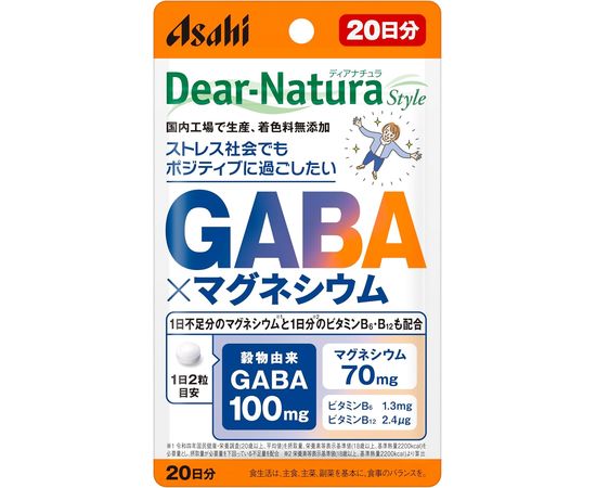 Комплекс витаминов магний с ГАБА против стресса Asahi Dear-Natura