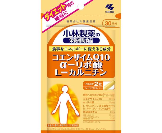 Комплекс с коэнзим Q10, α-липоевой кислотой и L-карнитином для поддержания иммунной системы организма Kobayashi