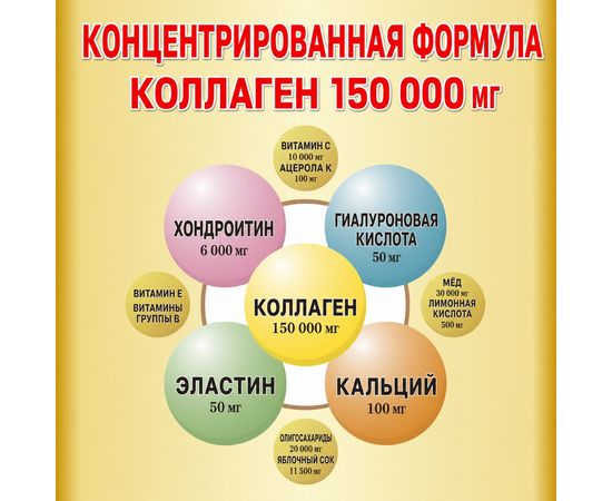 Питьевой коллаген с гиалуроном, хондроитином и эластином Super Collagen, Roicosmo