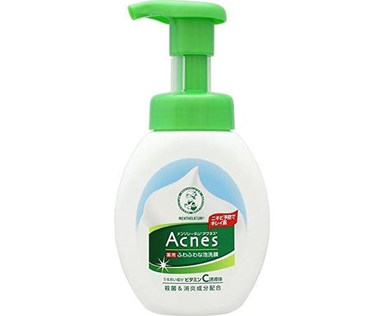 Лечебная антибактериальная пенка для умывания против акне ROHTO Mentholatum Acnes Cleanser