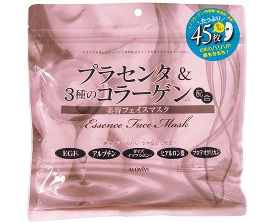 Антивозрастные маски для лица ALOVIVI Placenta & Collagen Essence Face Mask