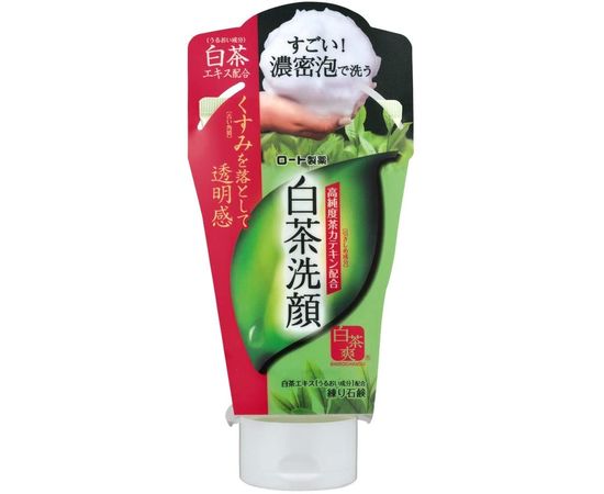 Увлажняющая пенка для умывания с белым чаем и катехинами ROHTO Shirocha Face Wash Foam