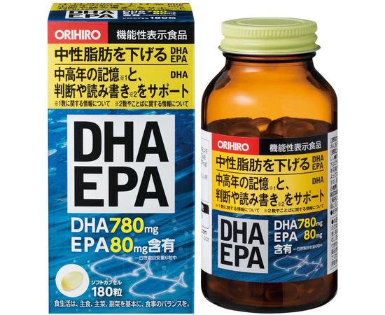 Омега-3 жирные кислоты для нормализации работы сердечно-сосудистой и нервной систем ORIHIRO DHA EPA
