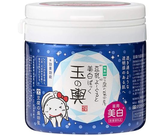 Отбеливающая питательная маска для лица Tofu-Moritaya Tamanokoshi