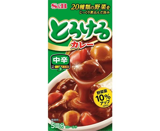 Кубики для приготовления японского соуса карри S&B Torokeru Kare