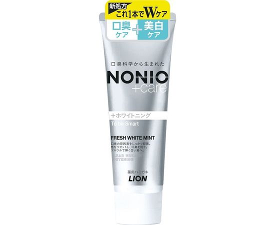 Лечебно-профилактическая зубная паста с отбеливающим эффектом LION Nonio+ Whitening Toothpaste