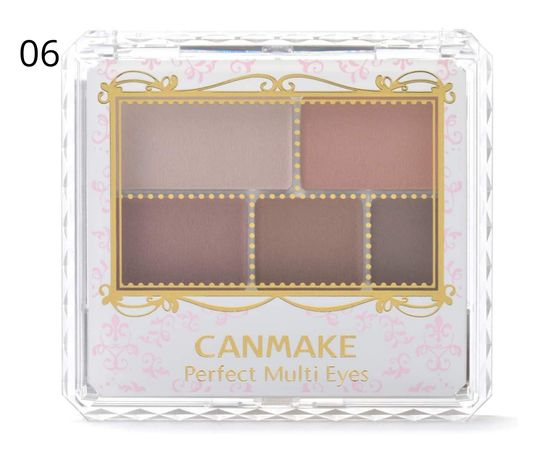 Матовые тени для век без заметного блеска CANMAKE Perfect Multi Eyes