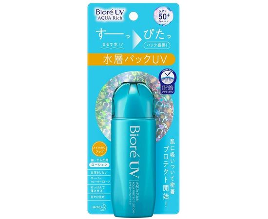 Водостойкий лосьон на водной основе с защитой от солнца KAO Biore UV Aqua Rich SPF50+/PA++++