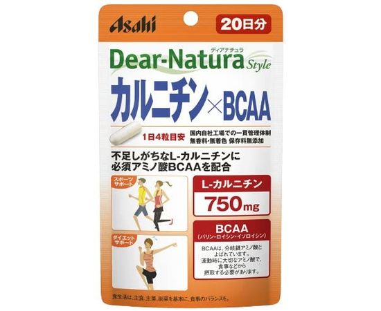 Комплекс Asahi Dear-Natura L-карнитин и аминокислоты BCAA для занятий спортом