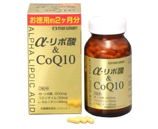 Комплекс с альфа-липоевой кислотой и коэнзимом Q10 для продления молодости Maruman