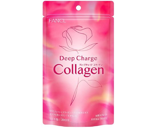 Низкомолекулярный коллаген в таблетках для молодости кожи FANCL Deep Charge