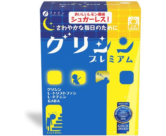 Глицин для расслабления и улучшает работоспособность мозга FINE JAPAN Premium