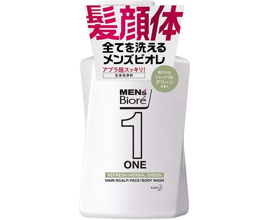 Мужской гель для головы, волос, лица и тела KAO MENs BIORE ONE