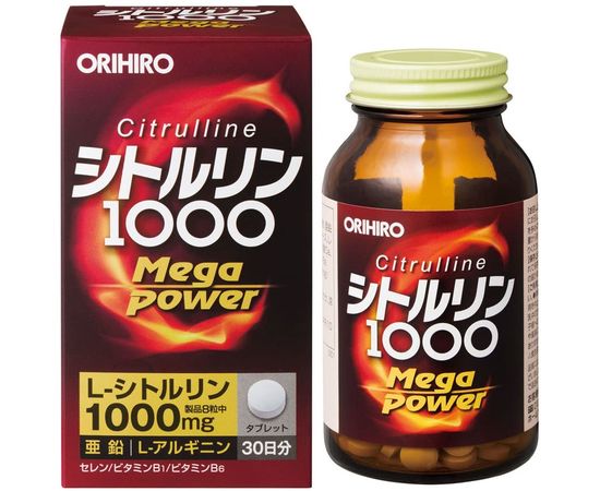 Комплекс для энергии и здоровья ORIHIRO Citrulline Mega Power 1000