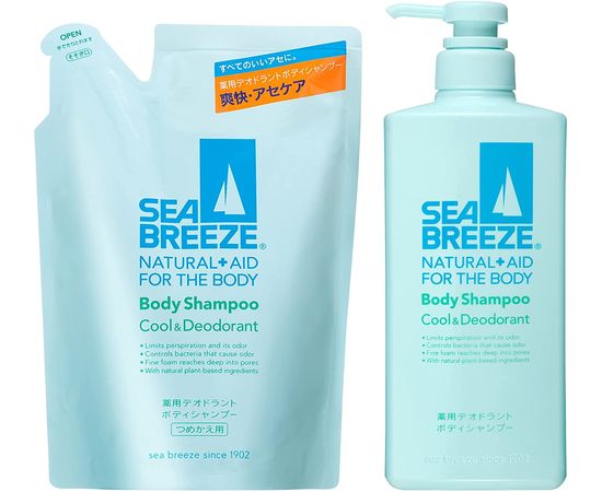 Гель для душа с охлаждающим эффектом SHISEIDO Sea Breeze Body Shampoo