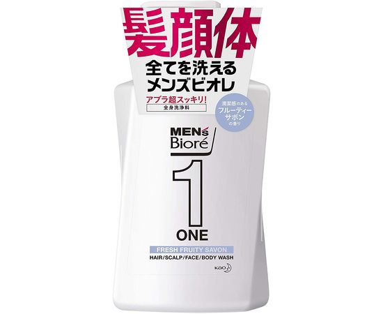 Мужской гель для головы, волос, лица и тела KAO MENs BIORE ONE