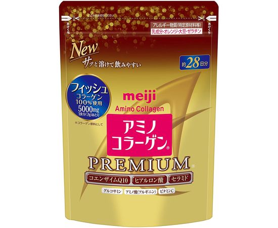 Коллаген - комплекс для кожи, волос и поддержания иммунитета Meiji Premium Amino Collagen
