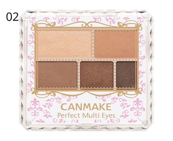 Матовые тени для век без заметного блеска CANMAKE Perfect Multi Eyes