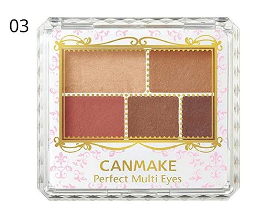 Матовые тени для век без заметного блеска CANMAKE Perfect Multi Eyes